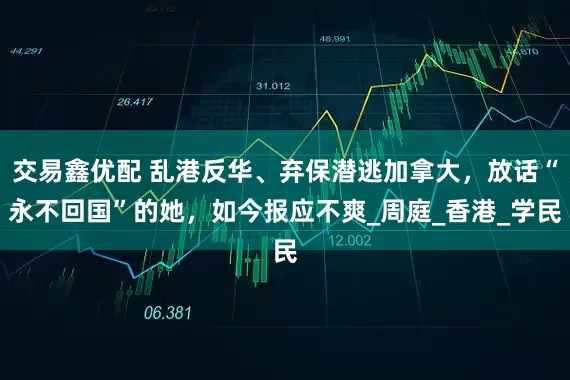 交易鑫优配 乱港反华、弃保潜逃加拿大，放话“永不回国”的她，如今报应不爽_周庭_香港_学民